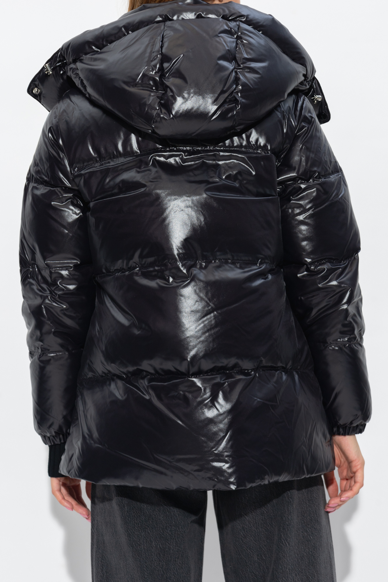 Duvetica down jacket with fur outlet hood